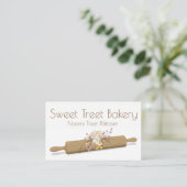 Carte de visite pour le magasin de pâtisserie de (Debout devant)