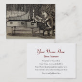 Carte De Visite Pour le piano, voix, professeurs de musique, (Devant / Derrière)