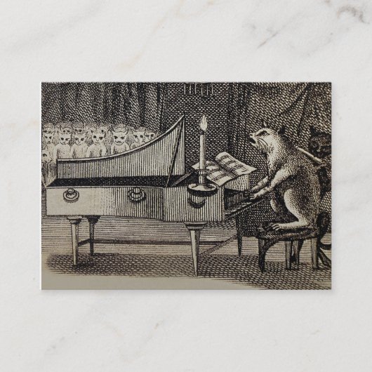 Carte De Visite Pour le piano, voix, professeurs de musique, (Devant)