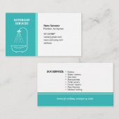 carte de visite pour le plombier et le bricoleur (Devant / Derrière)