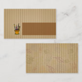 carte de visite pour le professeur (Devant / Derrière)