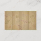 carte de visite pour le professeur (Dos)