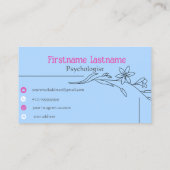 carte de visite pour le 🥰 psychologue et thérapeu (Dos)