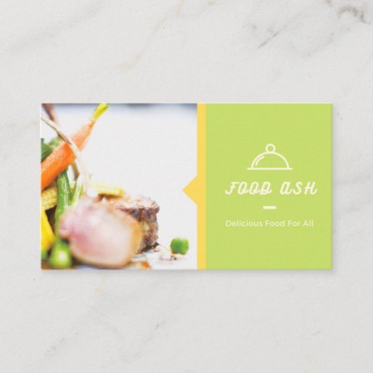 Carte de visite pour le restaurant. (Devant)