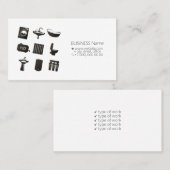 Carte de visite pour le service de plomberie (Devant / Derrière)