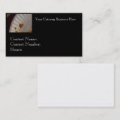 Carte de visite pour le traiteur ou le restaurant (Devant / Derrière)