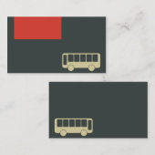 carte de visite pour le transport public et (Devant / Derrière)
