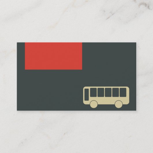 carte de visite pour le transport public et (Devant)