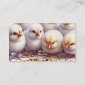 Carte de visite pour l'élevage de poulets (Dos)