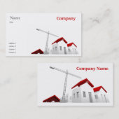 Carte de visite pour l'entreprise de construction (Devant / Derrière)