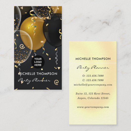 Carte de visite pour l'entreprise de planification (Devant / Derrière)