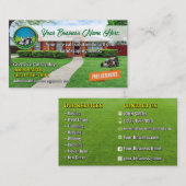 Carte de visite pour l'entretien de pelouse (Devant / Derrière)