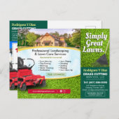 Carte de visite pour l'entretien des pelouses et l (Devant / Derrière)