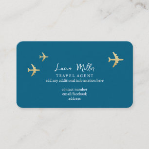 Carte De Visite ...pour les agents de voyages un bleu