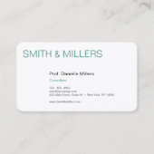 Carte De Visite Pour les consultants (Devant)