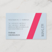 Carte De Visite Pour les courtiers & experts immobiliers (Dos)