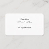 Carte de visite pour les entreprises (Dos)