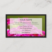 Carte De Visite Pour les experts en fleurs et les professionnels d (Dos)