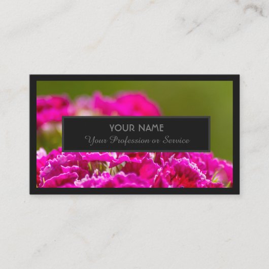 Carte De Visite Pour les experts en fleurs et les professionnels d (Devant)