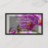 Carte De Visite Pour les experts floraux fleuristes professionnels (Dos)