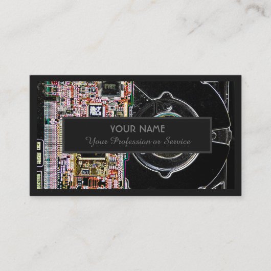 Carte De Visite Pour les experts professionnels en informatique ou (Devant)