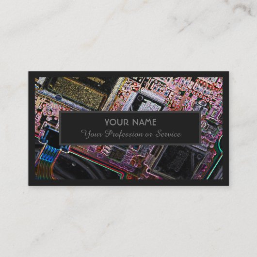 Carte De Visite Pour les experts professionnels en informatique ou (Devant)