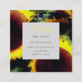 Carte de visite pour les fleuristes - tournois (Devant)