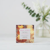 Carte de visite pour les pâtisseries (Debout devant)