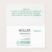 Carte de visite pour les personnes âgées (Extérieur déplié)