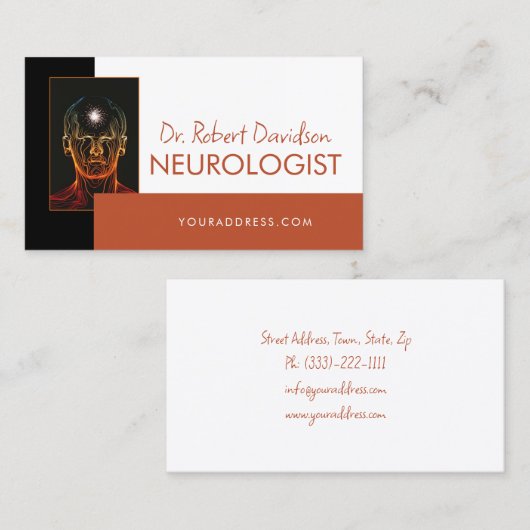 Carte de visite pour les professionnels de la sant (Devant / Derrière)