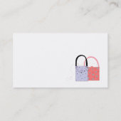 Carte de visite pour les sacs à main de mode (Dos)