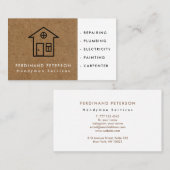 Carte de visite pour les services à domicile handy (Devant / Derrière)