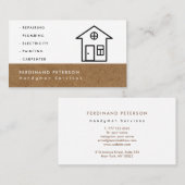 Carte de visite pour les services à domicile handy (Devant / Derrière)