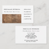 Carte de visite pour les services à domicile handy (Devant / Derrière)