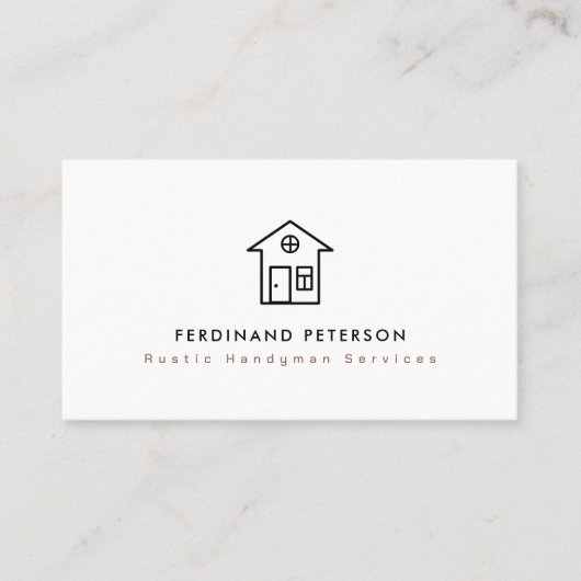 Carte de visite pour les services à domicile handy (Devant)