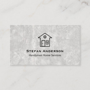 carte de visite pour les services handyman avec bé