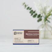 Carte de visite pour les services informatiques d' (Debout devant)