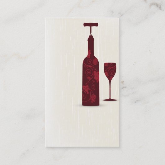 carte de visite pour l'établissement vinicole (Devant)