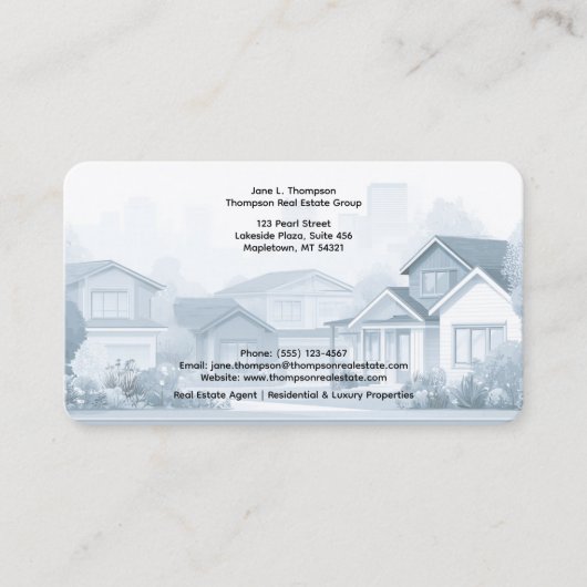 Carte de visite pour l'immobilier de luxe 🏡 ✨💼 (Devant)