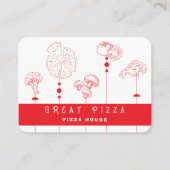 Carte de visite pour livraison spéciale de pizza (Devant)