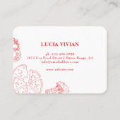 Carte de visite pour livraison spéciale de pizza (Dos)
