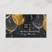 Carte de visite pour l'organisation de fêtes avec  (Devant)