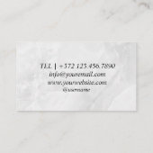 Carte de visite pour l'organisation de soirée de j (Dos)