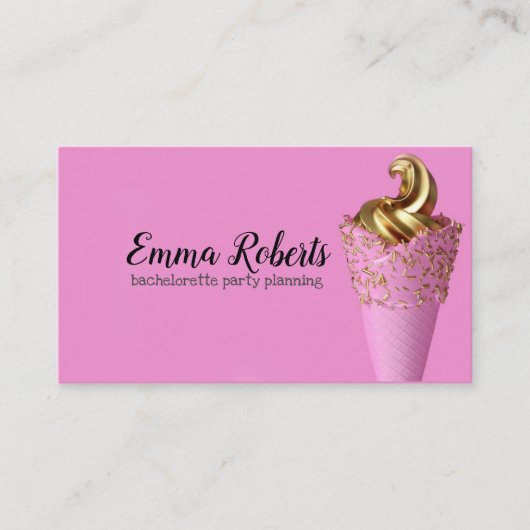 Carte de visite pour l'organisation de soirée de j (Devant)