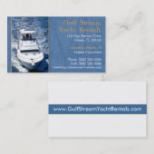 Carte de visite pour l'univers du yachting (Devant / Derrière)