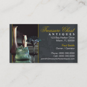 Carte de visite pour magasin d'antiquités