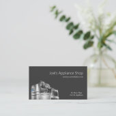 Carte de visite pour magasin d'appareils électromé (Debout devant)