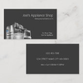 Carte de visite pour magasin d'appareils électromé (Devant / Derrière)