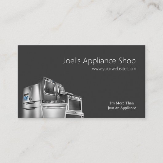 Carte de visite pour magasin d'appareils électromé (Devant)
