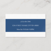 Carte de visite pour magasin d'appareils électromé (Dos)